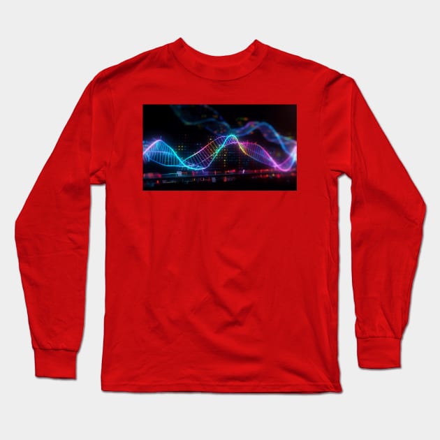 DNA Long Sleeve T-Shirt by GaussianBlur